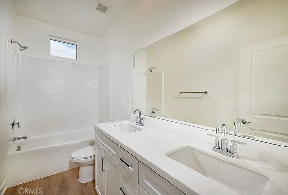 Bathroom, Dual Sink Vanities, Interior, Wood Texture Flooring