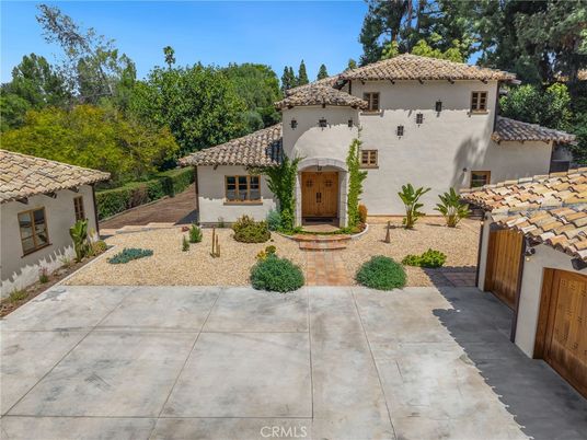 Backyard, Exterior, Facade, Spanish Mediterranean