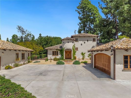 Attached, Backyard, Exterior, Facade, Spanish Mediterranean