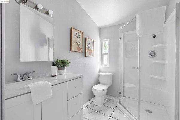 Bathroom, Glass Shower, Interior, Marble