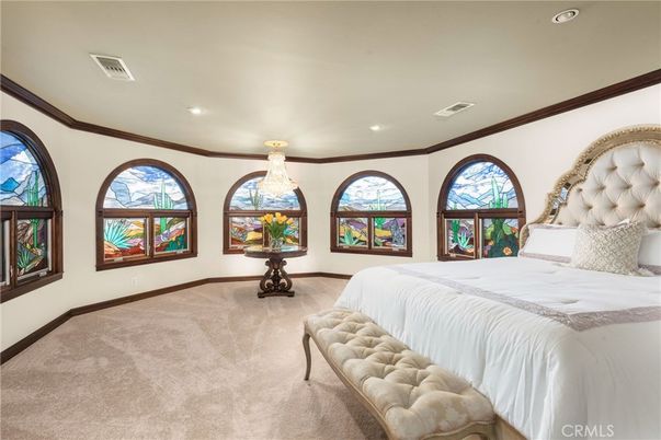 Bedroom, Chandelier, Interior, Recessed Lighting