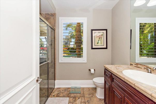Bathroom, Glass Shower, Interior, Tile Countertops