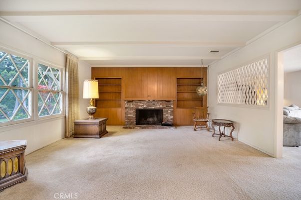Fireplace, Interior, Pendant Lights, Wooden Walls