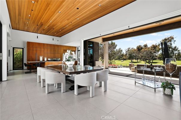 Dining room, Interior, Kitchen, Recessed Lighting, Wooden Ceilings