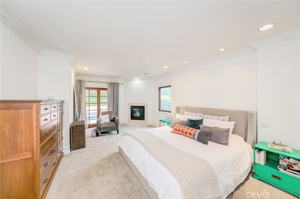 Bedroom, Fireplace, Interior, Recessed Lighting