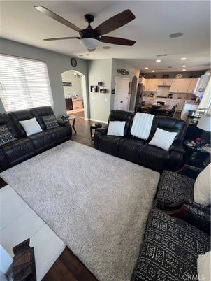Interior, Kitchen, Living room, Recessed Lighting, Wood Texture Flooring