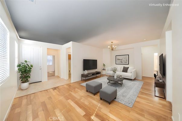Chandelier, Interior, Living room, Wood Texture Flooring