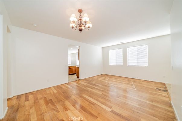 Chandelier, Empty room, Interior, Wood Texture Flooring