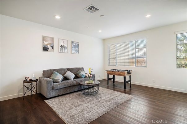 Game Room, Interior, Living room, Recessed Lighting, Wood Texture Flooring