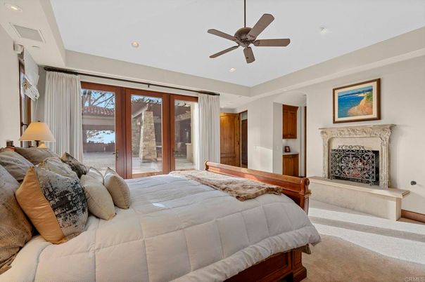 Bedroom, Fireplace, Interior, Recessed Lighting