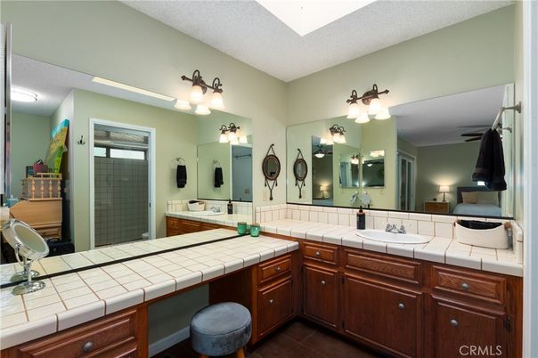 Bathroom, Dual Sink Vanities, Interior, Tile Countertops