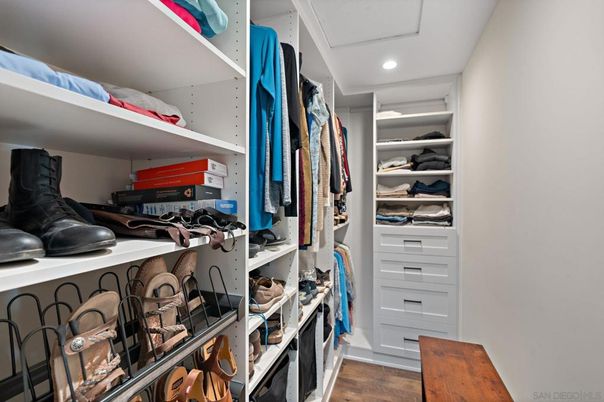 Interior, Recessed Lighting, Walk-in Closets, Wood Texture Flooring