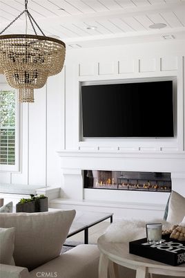 Fireplace, Interior, Living room, Pendant Lights