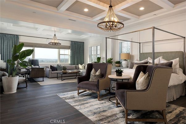 Chandelier, Interior, Living room, Recessed Lighting, Wood Texture Flooring