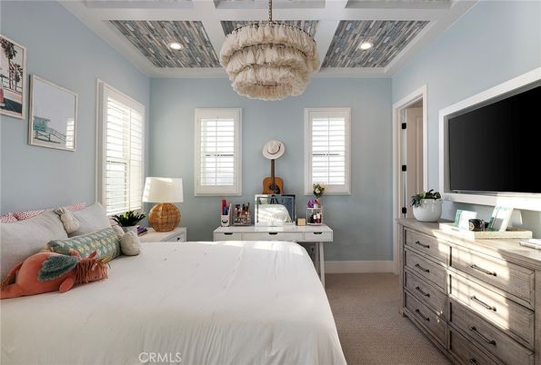 Bedroom, Interior, Recessed Lighting