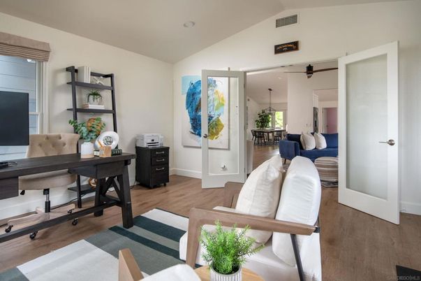 Bedroom, Home Office, Interior, Wood Texture Flooring