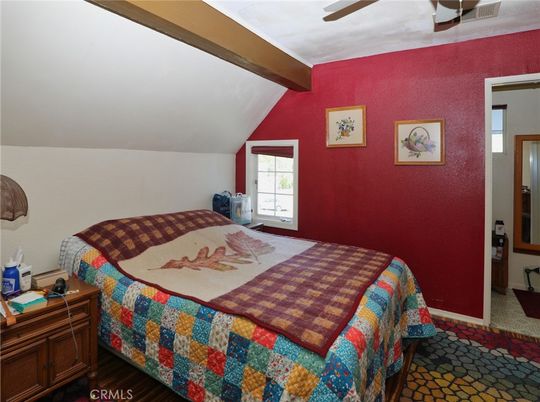 Bedroom, Interior, Wooden Beams