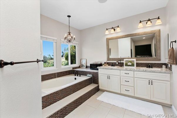 Bathroom, Chandelier, Dual Sink Vanities, Interior