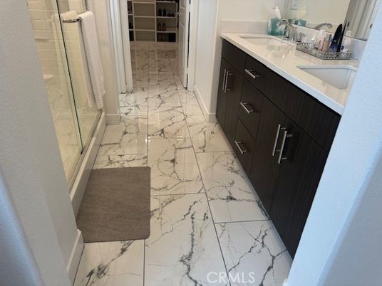 Bathroom, Dual Sink Vanities, Interior, Marble