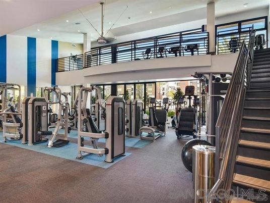 Fitness Equipment, Gym, Interior, Pendant Lights, Recessed Lighting
