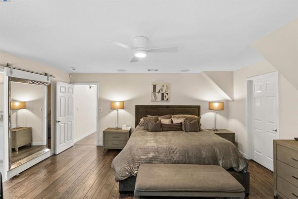 Bedroom, Interior, Wood Texture Flooring