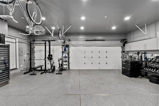 Fitness Equipment, Garage, Interior, Recessed Lighting