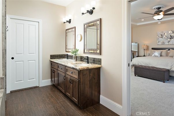 Bathroom, Bedroom, Interior, Recessed Lighting, Wood Texture Flooring