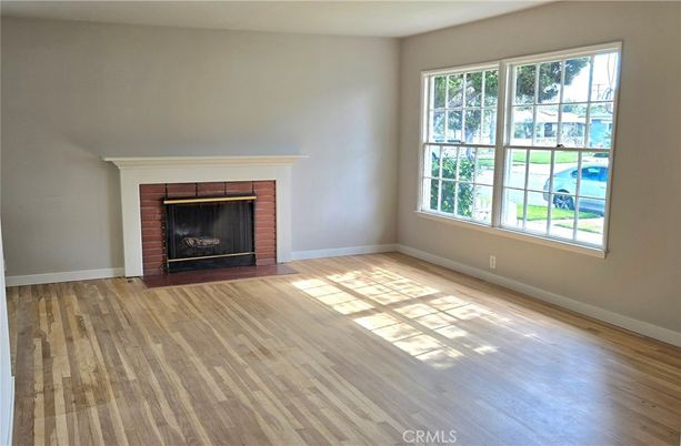 Empty room, Fireplace, Interior, Wood Texture Flooring