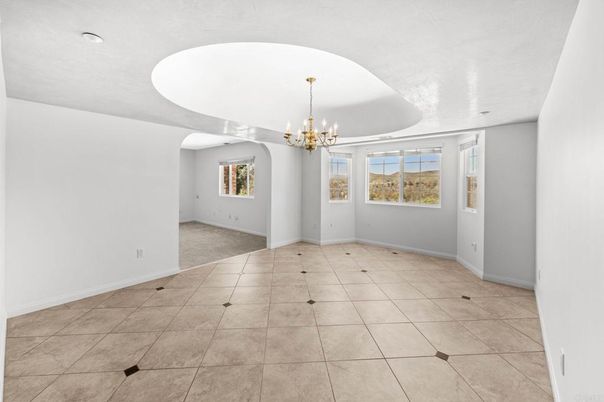 Chandelier, Empty room, Interior
