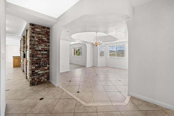 Chandelier, Empty room, Interior