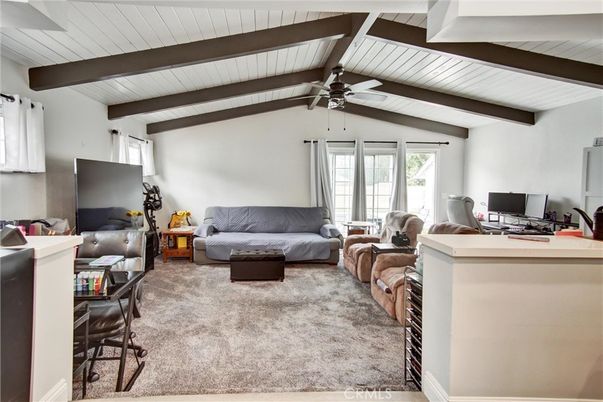 Home Office, Interior, Living room, Wooden Beams