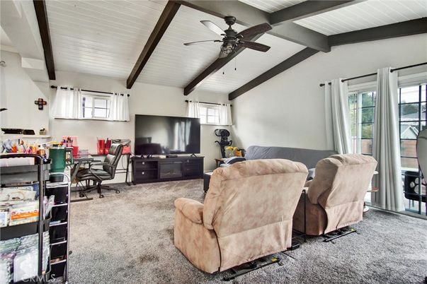 Home Office, Interior, Living room, Wooden Beams