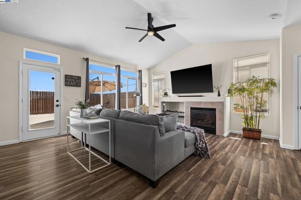 Fireplace, Interior, Living room, Wood Texture Flooring