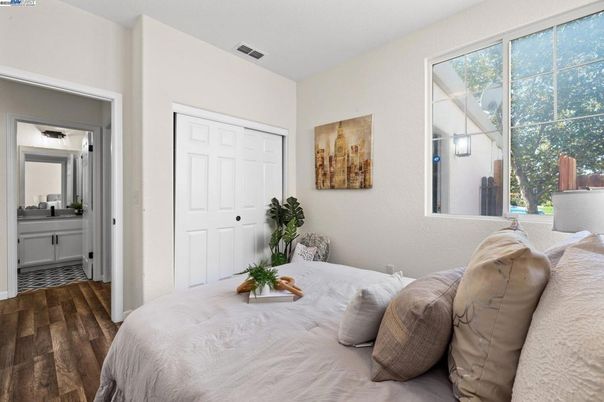 Bedroom, Interior, Wood Texture Flooring
