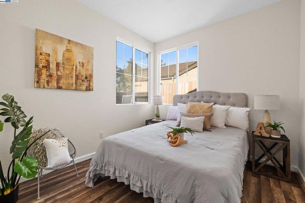 Bedroom, Interior, Wood Texture Flooring