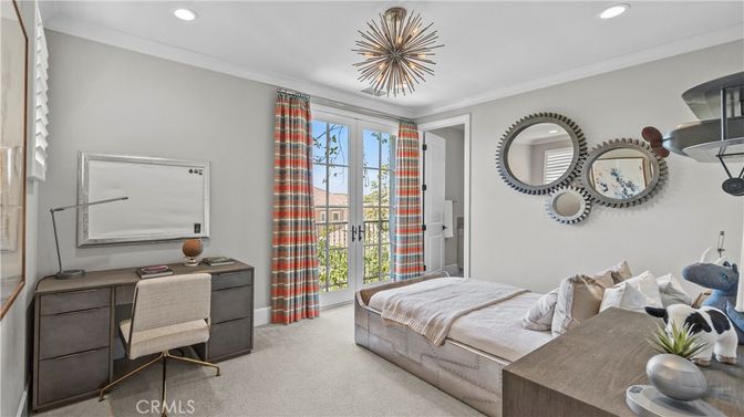 Bedroom, Home Office, Interior, Recessed Lighting