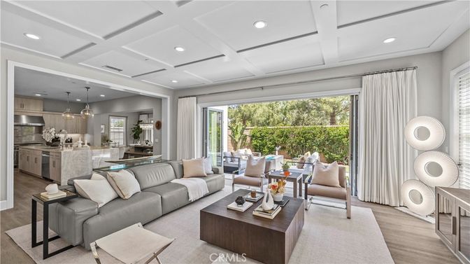 Interior, Kitchen, Living room, Pendant Lights, Recessed Lighting, Stainless Steel Appliances, Wood Texture Flooring