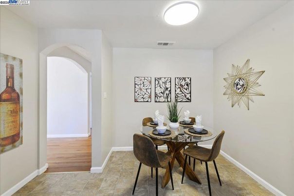 Dining room, Interior, Wood Texture Flooring