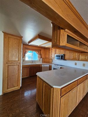 Interior, Kitchen, Wood Texture Flooring