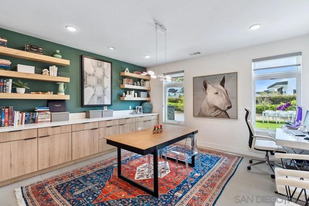 Home Office, Interior, Pendant Lights, Recessed Lighting