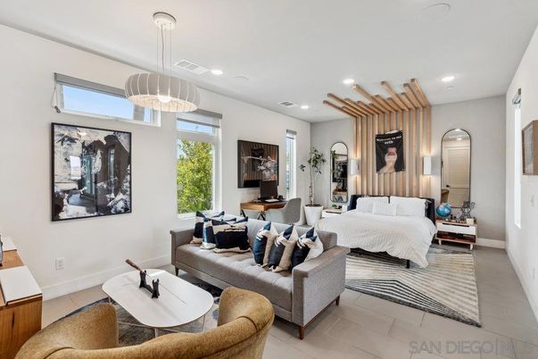 Bedroom, Interior, Living room, Pendant Lights, Recessed Lighting