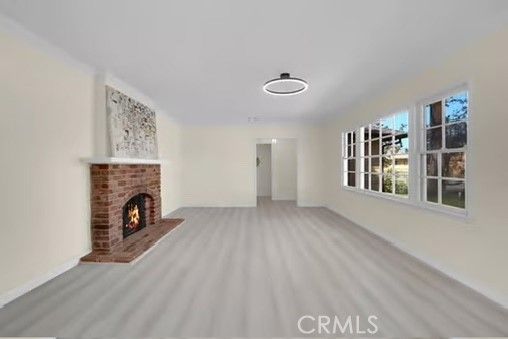 Empty room, Fireplace, Interior, Pendant Lights