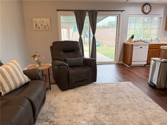 Interior, Kitchen, Living room, Wood Texture Flooring