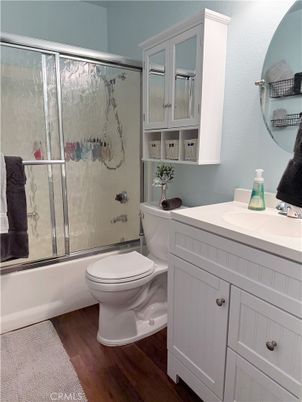 Bathroom, Glass Shower, Interior, Wood Texture Flooring