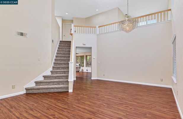 Chandelier, Interior, Recessed Lighting, Wood Texture Flooring