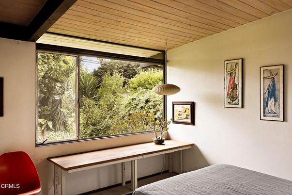 Bedroom, Interior, Pendant Lights, Wooden Ceilings