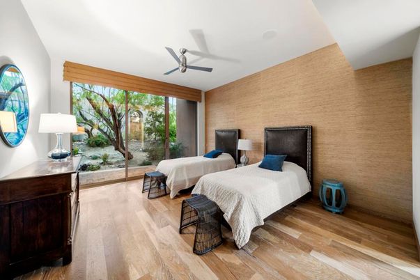 Bedroom, Interior, Wood Texture Flooring, Wooden Walls