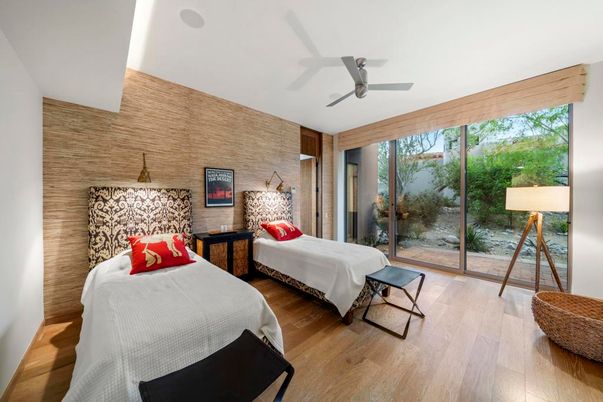 Bedroom, Interior, Wood Texture Flooring, Wooden Walls