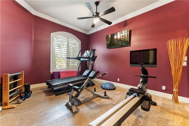 Fitness Equipment, Interior, Wood Texture Flooring