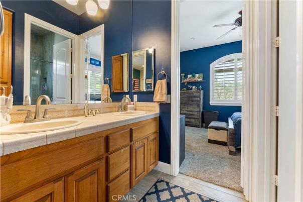 Bathroom, Dual Sink Vanities, Interior, Tile Countertops